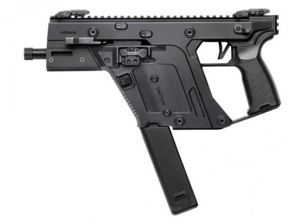 kriss usa, inc, vector sdp, gen iii, semi-automatic pistol, 9mm, 5.5" barrel, matte finish, black, 1 magazine, 40 rounds