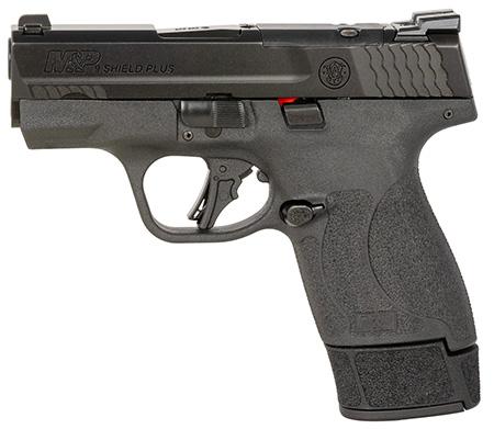 smith & wesson, m&p shield plus, semi automatic, 9mm, 3.1" barrel, black armornite finish, fixed sights, optic ready, right hand, 15 round capacity