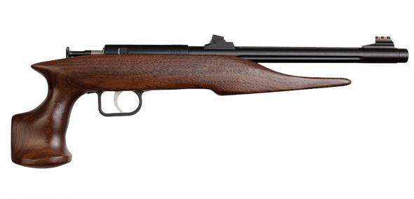 crickett, hunter adult, bolt action, 22 magnum, 9" threaded barre, blued finish, walnut stock, single shot