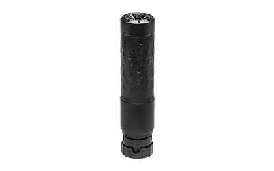 silencerco, velos lbp, suppressor, 7.62, 6.4" long, 16.5 oz, 17-4 stainless steel & inconel 625 construction, black finish