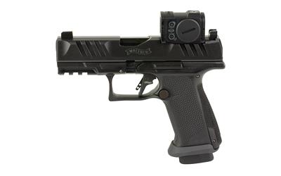 walther, pdp, f-series pro acro, semi automatic, 9mm, 4" barrel, black finish, aimpoint acro, adjustable rear sight, right hand, 18 round capacity