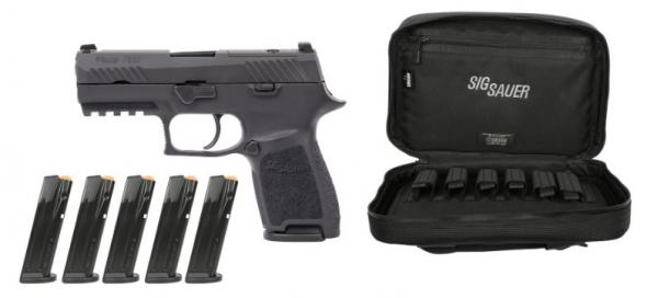 sig sauer, p320 compact tacpro, semi automatic, 9mm, 3.9" barrel, black finish, night sights, optic cut, right hand, 15 round capacity, includes 5...