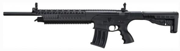 ria, vrf14 long, semi automatic shotgun, 12 gauge, 3" chamber, 20" barrel, black finish, flip up sights, 5 round capacity
