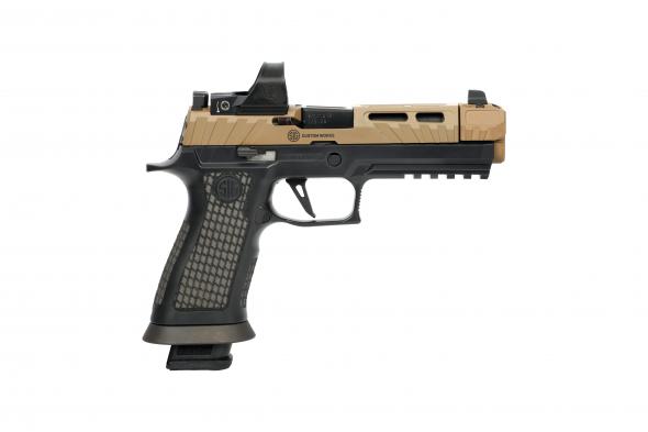 sig sauer p320 spectre, coyote cerakote, 9mm, 4.6" barrel, 21 rounds, romeo 1 pro opticcoy 9mm rom1 21+1, p320v006-rxp