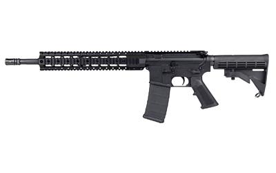 dpms, quad-rail,.223 rem/5.56 nato, 16" threaded barrel, 1/2x28 thread pitch, anodized finish, black, a2 pistol grip, m4 collapsible stock, 30 rounds...