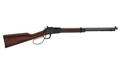 henry repeating arms, h1 tracker, lever action rifle, 22lr, 20" barrel, octagon blued steel, american walnut stock, checkered grip, skinner peep rear...