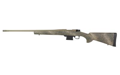 howa usa, 1500 fence line, bolt action rifle, 6.5 grendel, 22" threaded barrel, prairie reaper camo hti synthetic stock, flat dark earth barrel and...