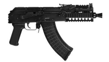 pioneer arms, micro hellpup pro, 7.62x39mm, 7" blued threaded barrel, quad picatinny rail handguard, blued steel receiver w/side mounted optic rail,...