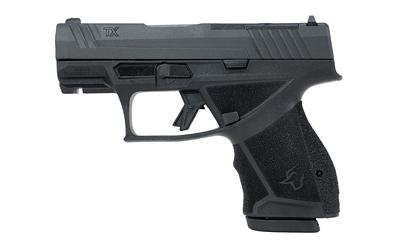 taurus usa, tx9, sub-compact, 9mm, 3.4" barrel, nitride finish, black, drift adjustable rear sight with removable front sight, optics ready t.o.r.o....