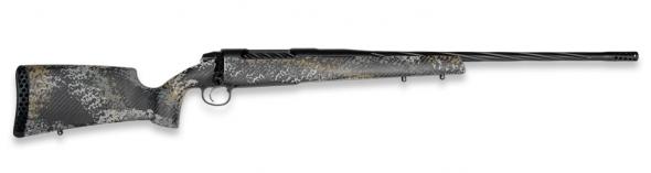 weatherby, 307 alpine st 25 wby rpm,22" graphite black cerakote spiral fluted threaded barrel, steel drilled & tapped receiver, carbon fiber w/gray,...