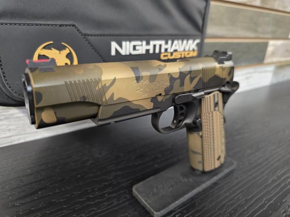 nighthawk custom grp 1911 .45 acp  camo edition