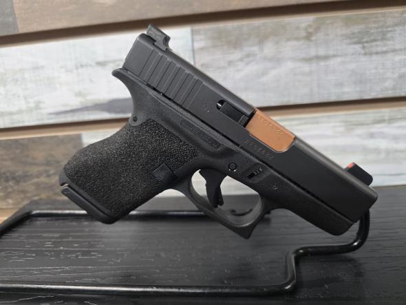 glock g42 wicked arms custom  .380 auto with trijicon xdr night sights