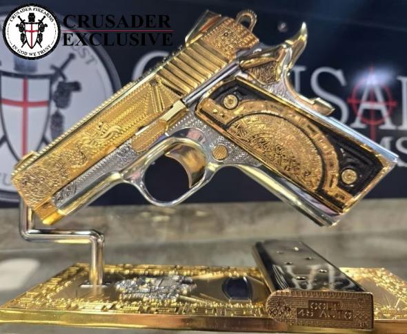 colt defender .45 acp aztec two-tone limited edition  only at crusader firearms
