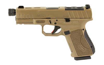 tristar, apoc pro, 9mm, 4.48" threaded barrel, flat dark earth, optic ready, 15 rounds
