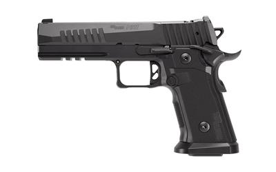 sig sauer, p211 gt5, semi automatic, 9mm, 5" bull barrel, black nitron finish, black g10 grips, optic ready with sig-loc pro footprint, night sights,...