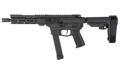 cmmg, banshee mkgs, semi automatic, 9mm, 8" barrel, armor black cerakote finish, m-lok handguard, collapsible brace, right hand, 33 round capacity