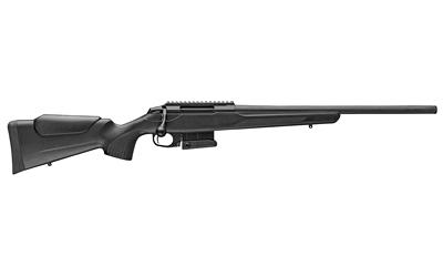 tikka, t3x compact tactical rifle, bolt-action, rifle, 6mm creedmoor, 24" threaded barrel, 5/8x24 thread pitch, matte finish, black, synthetic stock...