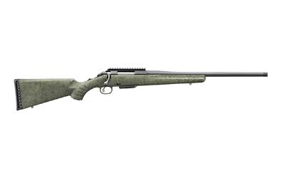 glenfield, model a, bolt action rifle, 223 remington, 20" barrel, 1:8 twist, threaded 1/2x28, matte finish, black, synthetic moss green splatter...