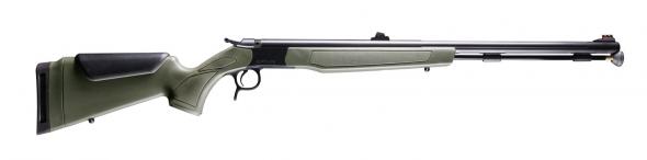 cva optima northwest 50 cal 26" black nitride single shot barrel, black nitride drilled & tapped stainless steel receiver, adj comb od green...