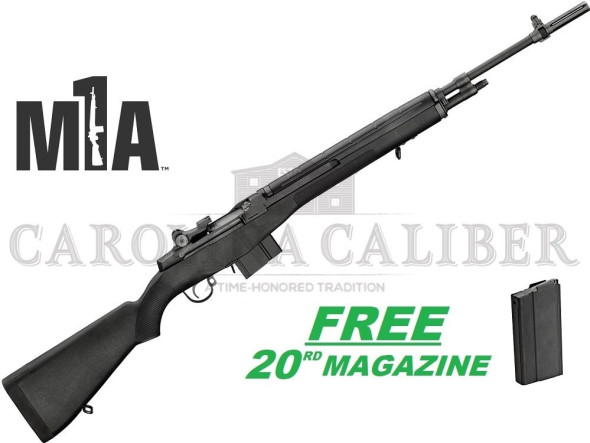 springfield armory m1a standard semi-auto .308 win 22" 10+1 syn stk bl