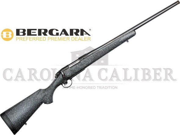 bergara, b-14 wilderness series ridge rifle, bolt action rifle, 6.5 creedmoor, 22" barrel, threaded 5/8-24, cerakote finish, gray, wilderness...
