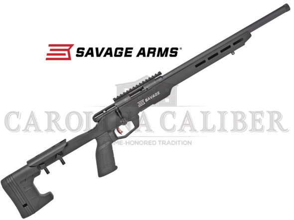 savage, b17 precision, bolt action, rifle, 17hmr, 18" heavy barrel, black finish, mdt custom chassis, right hand, 10rd