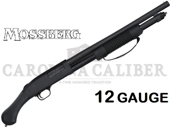 mossberg, 590 shockwave, pump action, 12 ga, 18.5" barrel, 6+1 round, black finish
