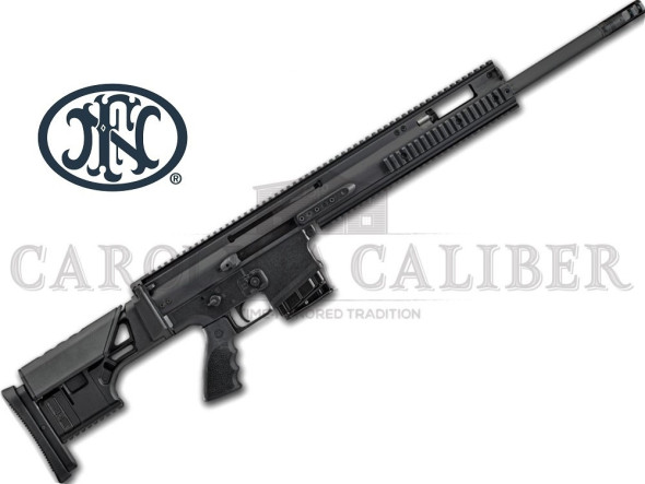 fn scar 20s nrch 7.62x51mm nato 20" barrel black anodized rec black fixed with adjustable comb & cheek piece stock black hogue rubber grip right hand...