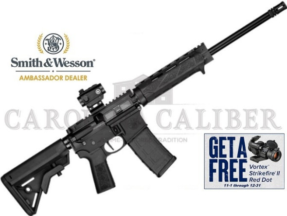 smith & wesson, volunteer xv, optics ready, semi-automatic rifle, ar-15, 223 remington/556nato, 16" barrel, a2 flash suppressor, 1:8 5r rifling,...