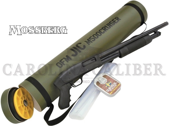 mossberg 500 jic cruiser pump 12 gauge 18.5" barrel 3" chamber black synthetic, blue finish
