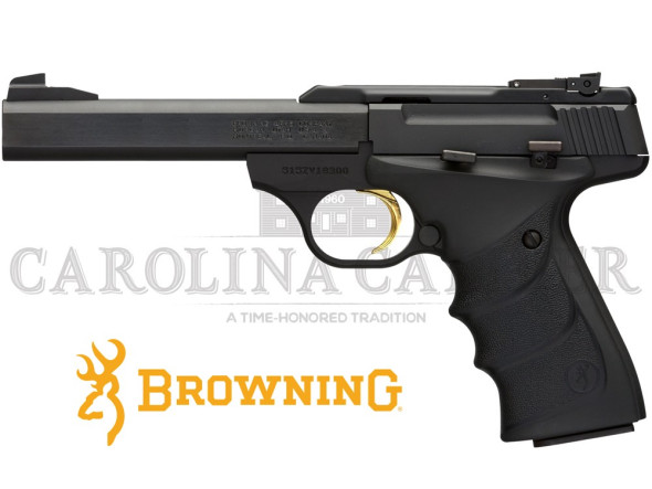 browning, buck mark standard urx, single action pistol, 22lr, 5 1/2" barrel, black, rubber grips, 10+1 rounds