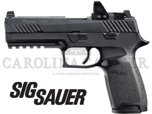 sig sauer, p320 full size 9mm luger 4.70" barrel, 17+1 round, black black nitron stainless steel black polymer grip