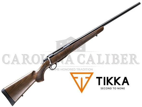 tikka t3 t3x hunter bolt 6.5 creedmoor 24.3" fluted barrel, 3+1 round, wood stock stainless steel