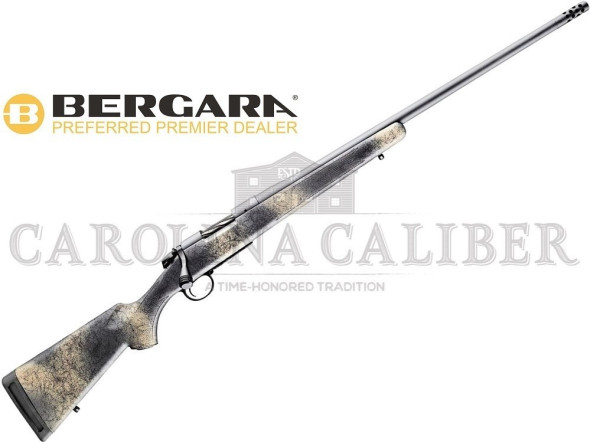bergara, b-14 wilderness series ridge, bolt action rifle, 7mm prc, 22" threaded barrel, threaded 5/8x24, omni muzzle brake, cerakote finish, sniper...