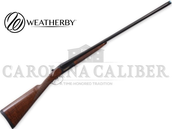 weatherby, orion, sxs, side-by-side shotgun, 20 gauge, 3" chamber, 28" barrels, matte finish, black, walnut stok, 2 rounds, includes 3 choked -...
