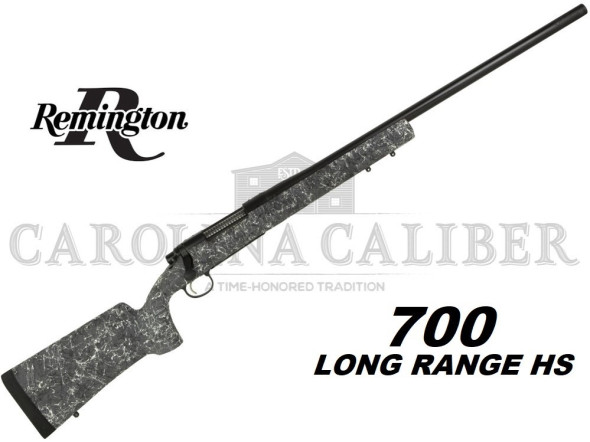 remington firearms, 700 long range, 7mm rem mag, 26" matte blued barrel/rec, matte black with gray webbing hs precision stock, 5 rounds