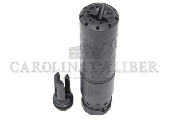 silencerco, velos, suppressor, 556nato/223 remington, 5.98" long, 15.2oz, 174 stainless steel & inconel 625 construction, v-series cerakote finish,...