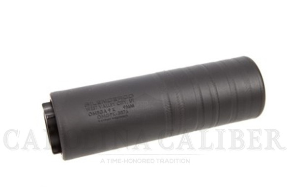 silencerco, omega 9k, suppressor, 4.70", 9mm, black finish, 7.2oz, full auto rated