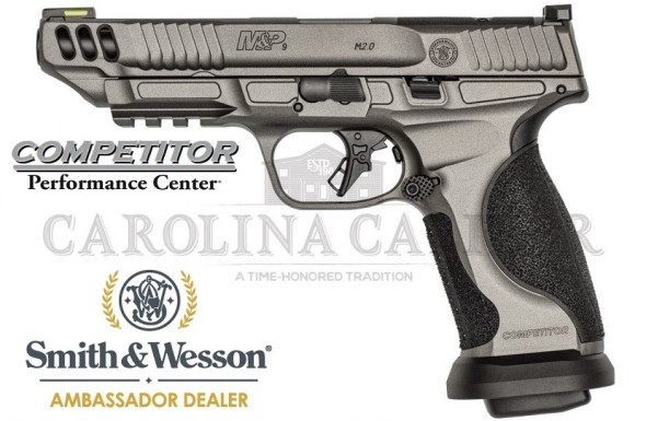 s&w m&p 9 m2.0 pc competitor 5" 4-10-rd mag metal fr tung gray