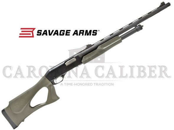 stevens, 320 turkey thumbhole, pump action shotgun, 12 gauge, 3" chamber, 22" vent rib barrel, x-full choke, matte finish, black, adjustable fiber...