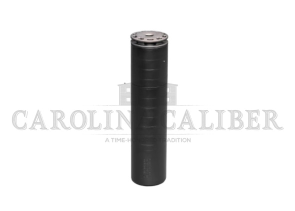 silencerco, scythe series, rifle suppressor, 30 caliber, cerakote finish, black, 17-4 stainless steel construction, includes 5/8x24 direct thread...