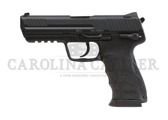 heckler & koch, hk45, semi-automatic, v1 da/sa, full size, 45 acp, 4.46" barrel, matte finish, black, manual safety, front night sight, 10 rounds, 2...