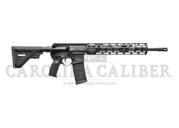 heckler & koch, mr556 a4, semi automatic, 5.56 nato, 16.5" barrel, black anodized finish, m-lok handguard, adjustable gas block, collapsible stock,...