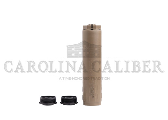 huxwrx safety co., flow range 36 ti, suppressor, 36 caliber, c-series cerakote finish, flat dark earth, titanium construction, includes 1/2x28 and...