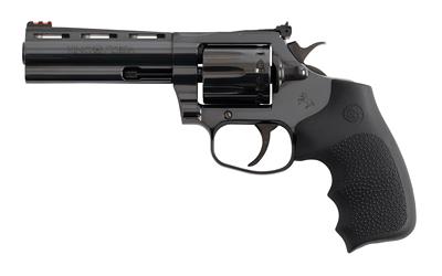 colt''s manufacturing, king cobra target, revolver, double/single action, 22 lr, 4.25" barrel, carbon steel, black, hogue rubber grips, fiber optic...