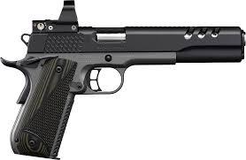 kimber super jagare 10mm  custom shop black dlc | ported barrel | leupold red dot