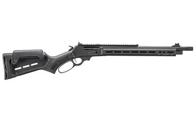 marlin firearms, 1895, dark series, lever action rifle, 45-70 government, 16.17" barrel, threaded 11/16x24, polished radial muzzle brake, black satin...