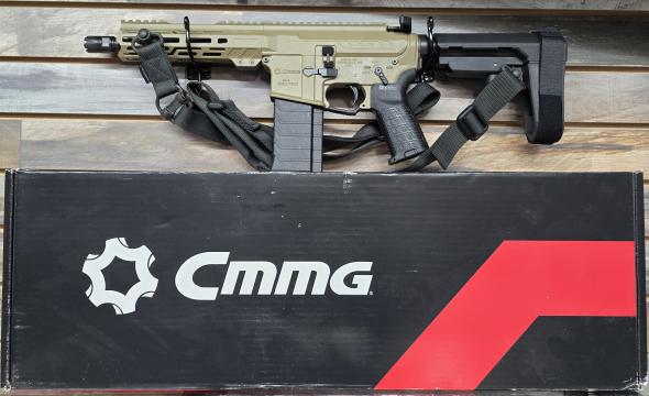 cmmg banshee mk4 pistol 5.7x28mm | fde finish | compact ar-style pistol | m-lok handguard | made in usa