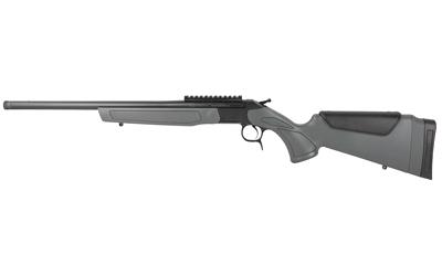 cva, scout gen 3, single shot rifle, 350 legend, 20" threaded barrel, matte finish, black, scope rail, synthetic stock, gray, 1 round