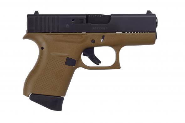 glock g43 g3 fde 9mm 6+1 3.39 fs two 6rd magazines
